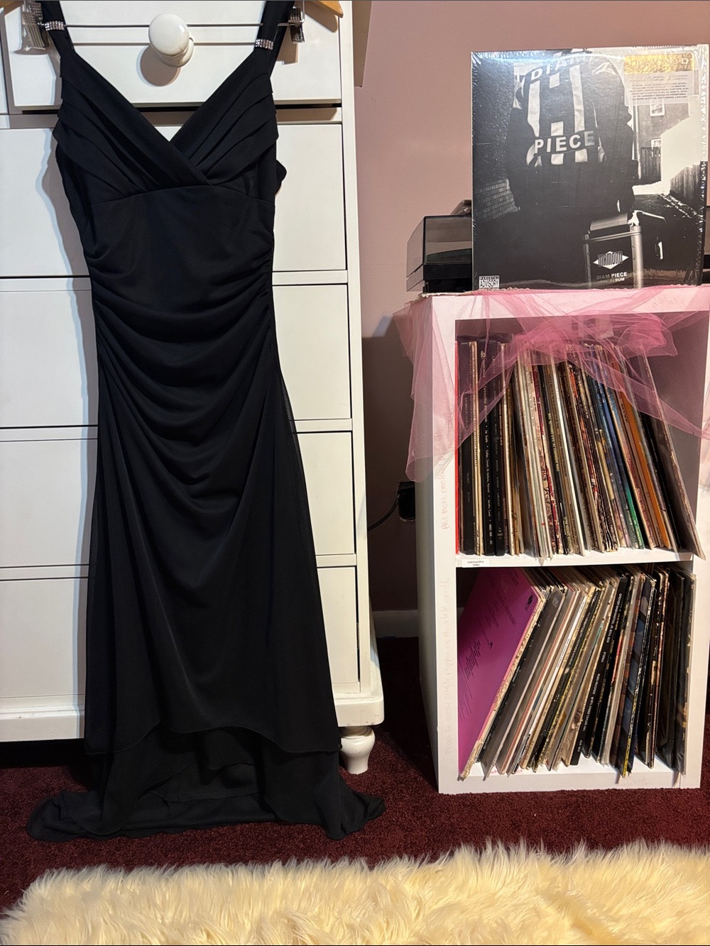 Vintage Y2K Fairy Dress Trixxi Bias Party Festival Black Homecoming Dress Goth M